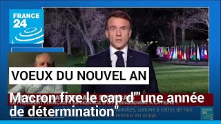 Vœux du Nouvel An  Emmanuel Macron fixe le cap dquotune année de déterminationquot pour 2024 [upl. by Leunamne276]