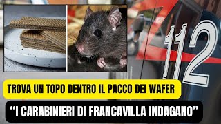 SIGNORA TROVA UN TOPO DENTRO IL PACCO DI WAFER SHOCK A FRANCAVILLA [upl. by Dur]