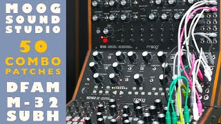 Moog Sound Studio 50 Patches for DFAM Mother32 Subharmonicon  Samples Presets Demo No talk [upl. by Hgielsel476]