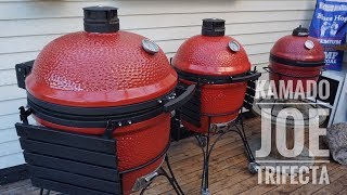 Kamado Joe Trifecta Comparing the Big Joe Classic Joe and the Joe Jr [upl. by Noryk]