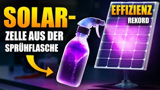 Geniale Erfindung SprühSolarzelle 95 günstiger als Solarmodule [upl. by Ailed]