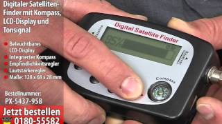 Digitaler SatellitenFinder mit Kompass LCDDisplay und Tonsignal [upl. by Lemrahs655]