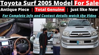 Antique Toyota Surf 2005 Model For Sale  Toyota Surf Review 2020  Total Genuine [upl. by Attelrak105]