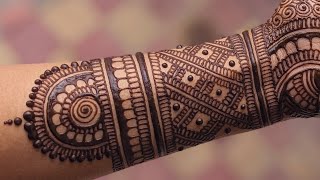 full hand mehndi design in easy way  hathon par lagaye mehandi ka design [upl. by Ayotac546]