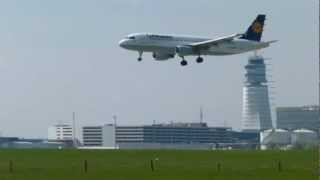 RWY 16 landings 22  Vienna Airport  1842012 [upl. by Piero464]