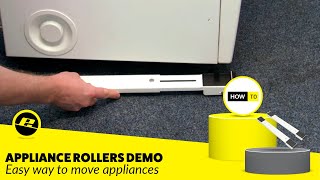 How to use Appliance Rollers to Move Heavy Appliances [upl. by Clarabelle440]