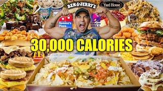 THE ULTIMATE 30000 CALORIE IN 30 HOURS CHALLENGE MOVIE [upl. by Grossman]