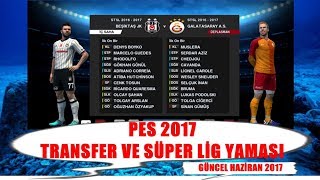 PES 2017 Güncel Transfer ve Süper Lig Yaması İndir Nisan 2017 [upl. by Bigelow]