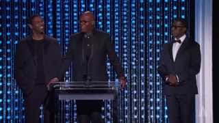 Samuel L Jackson Denzel Washington and Wesley Snipes honor Spike Lee  2015 Governors Awards [upl. by Aicilyhp]