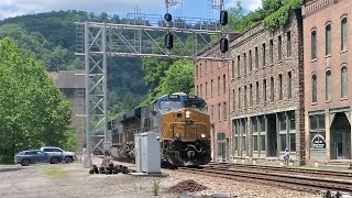 Thurmond trainstation New River Gorge West Virginia Exploring Thurmond and visiting a waterfall [upl. by Swor]