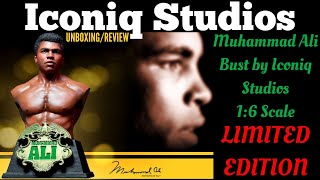 ICONIQ STUDIOS MUHAMMAD ALI 16 Scale Collectible Bust LIMITED EDITION  UNBOXING AND REVIEW [upl. by Tomi9]