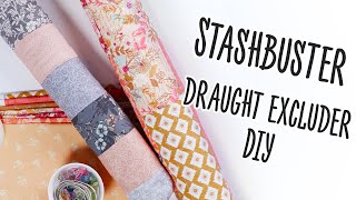 How To Make A Draught Excluder DIY Sewing Project Using Your Stash [upl. by Allicsirp]