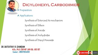 Dicyclohexyl Carbodiimide DCC [upl. by Yentroc]