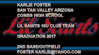 KARLIE FOSTER SPORTS SKILLS VIDEO AND INFO [upl. by Drusy]