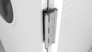 Justor Double Action Spring Hinge Installation [upl. by Nylinej617]