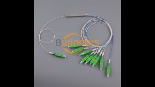 7030 Unbalanced 1X9 Blockless Fiber PLC Splitter IL Testing BWNPLCMMST1X9SCAPC [upl. by Neenwahs]