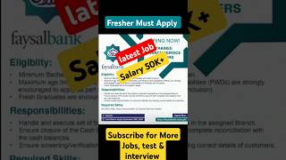 Faysal bank jobs  how to apply in faysal bank job 2024  Hira Mumtaz [upl. by Frayne240]