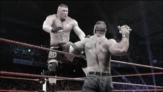 John Cena vs Brock Lesnar Extreme Rules Match highlights [upl. by Leraj]