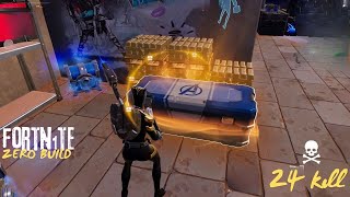 FORTNITE ZERO BUILD  FORTNITE TODAY 24 ELIMINATION [upl. by Kauppi677]