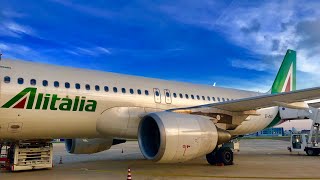 REVIEW  Alitalia  Brindisi BRS  Rome FCO  Airbus A320200  Economy [upl. by Egiedan806]