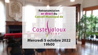 Conseil Municipal de Casteljaloux  Mercredi 5 octobre 2022 [upl. by Gerard]