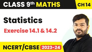 Statistics  Exercise 141 amp 142  Class 9 Maths Chapter 14 [upl. by Oilasor]