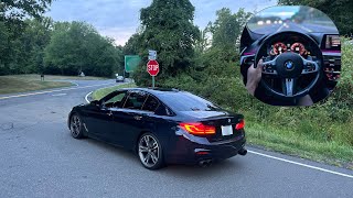 THE BMW M550I FINALLY GETS ITS FIRST MOD SOUNDS INSANE [upl. by Elolcin]