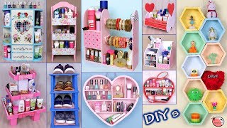 10 DIYs Room Organizer Idea  Cardboard Crafts  DIY Projects [upl. by Orlanta]