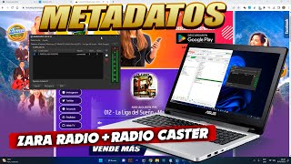 Zara Radio  Radio Caster  Configurar Metadatos Nombre de Canciones  CON STREAMING DE ZENORADIO [upl. by Jowett]