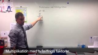 Flippade klassrummet multiplikation med tvåsiffriga faktorer [upl. by Olrac394]