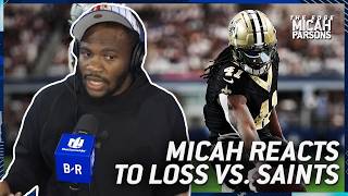 Micah Parsons Reacts to Cowboys Loss to Saints Bryce Young Benching Tuas Future  The Edge S2E4 [upl. by Llerrahs6]