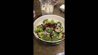 Easy Broccoli Salad Recipe [upl. by Lairret266]