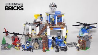 Lego City 60174 Mountain Police Headquarters Speed Build [upl. by Wolfe]