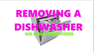 Removing an old dishwasher [upl. by Aikaj]