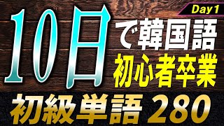 【無料PDF資料あり】韓国語初心者のための10日単語帳〜Day1〜【例文・生音声付】 [upl. by Salmon330]