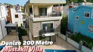 Denize Sadece 200 Metre Mesafede Havuzlu Müstakil Villa 🏡 Odaları Çok Geniş 🔴 didimdesatılık villa [upl. by Hartill665]