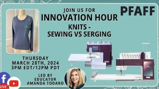 Knits Sewing vs Serger [upl. by Letisha180]