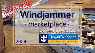 Improved breakfast buffet Windjammer Royal Caribbean cruise SymphonyoftheSeas CruiseTravelVideos [upl. by Flory]