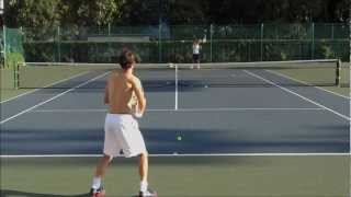 Grigor Dimitrov Forehand amp Backhand From The BackSlow Motion [upl. by Buffy]