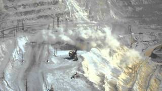 Bingham Canyon Mine Explosion by Kennecot Copper [upl. by Einiffit436]