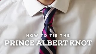 How to Tie A Prince Albert Necktie Knot [upl. by Nauqaj516]