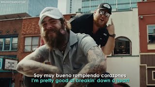 Post Malone ft Luke Combs  Guy For That  Lyrics  Español  Video Oficial [upl. by Berhley]