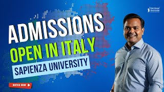 Admissions OPEN in Italy for 202425 Intake  Sapienza University of Rome [upl. by Tarttan]