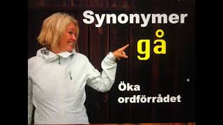 Lär dig svenska  Synonymer 2  GÅ  71 undertexter [upl. by Survance610]