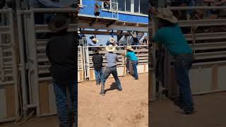 first ever bareback ride cowboys rodeo teamroping rodeos rodeolife broncriding buckinhorse [upl. by Naujud]