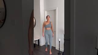 STYLING AMAZON WORKOUT SETS  gym clothes vlog style pilates looks fitness fashion blogger [upl. by Etiuqal223]