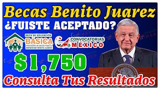 🤑 FELICIDADES 🎉 Becarios Benito Juárez ASI PUEDES CONSULTAR SI FUISTE ACEPTADO en la BECA BÁSICA [upl. by Erodasi]