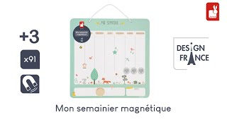 Janod  Mon semainier magnétique pour enfant [upl. by Charline]