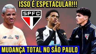 ESPETACULAR NOVIDADES MARAVILHOSAS NO SÃO PAULO MUDANÇA SIMPLESMENTE TOTAL NO SPFC [upl. by Stewardson]