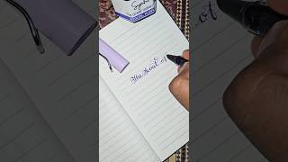 Fountain Flex pen calligraphy 💜✨️youtubeshorts fountainpen shorts [upl. by Adyol]